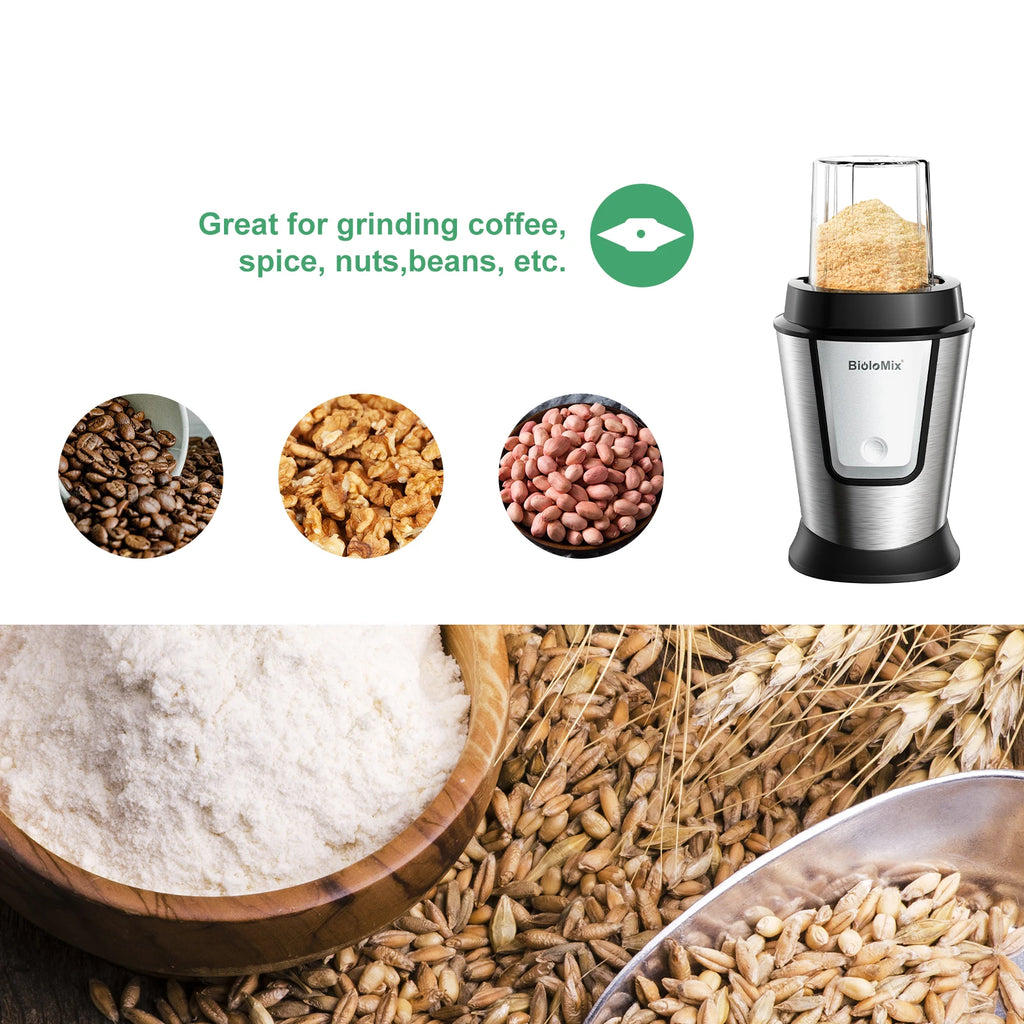 700W 3-in-1 Food Processor, Portable Blender, Chopper and Dry Grinder