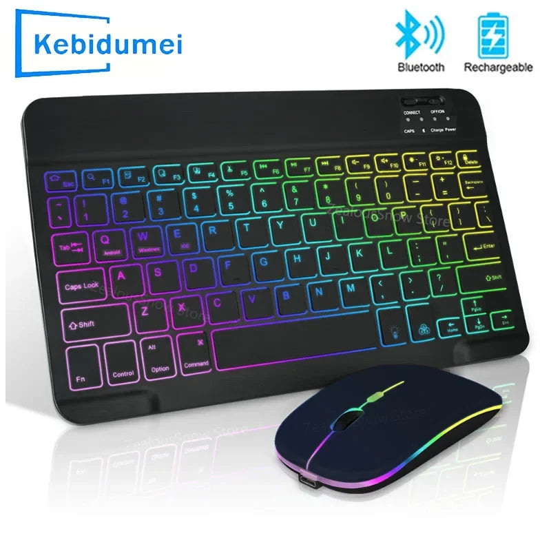 Mini backlit Bluetooth keyboard