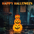 Pop-up lighted Halloween pumpkin