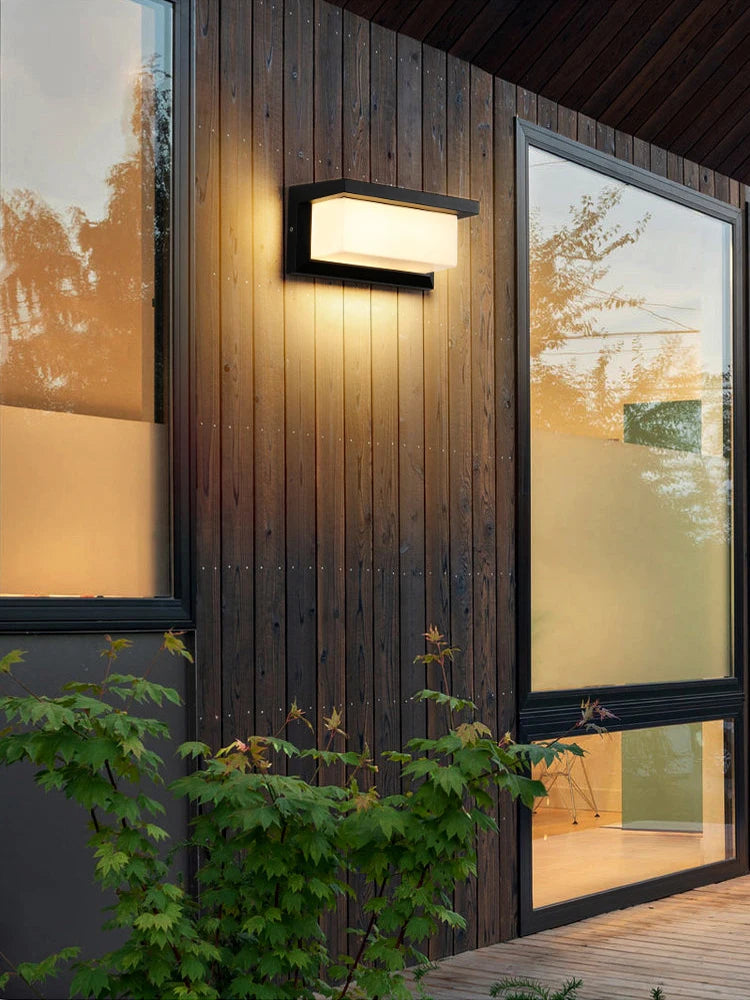 Outdoor Wall Lamp with Motion Sensor, 220V, IP65 Waterproof