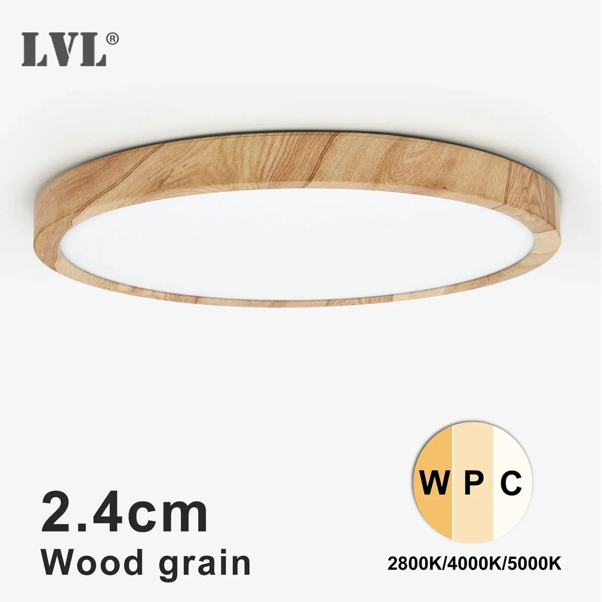 Round LED flush ceiling light