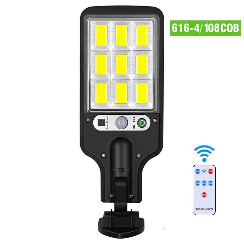 Solar LED Courtyard Wall Lamp with Motion Induction, Rechargeable