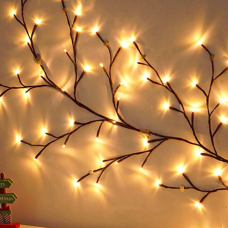 LED Birch Tree Light, Bendable Willow Vine, Indoor Atmosphere Decor