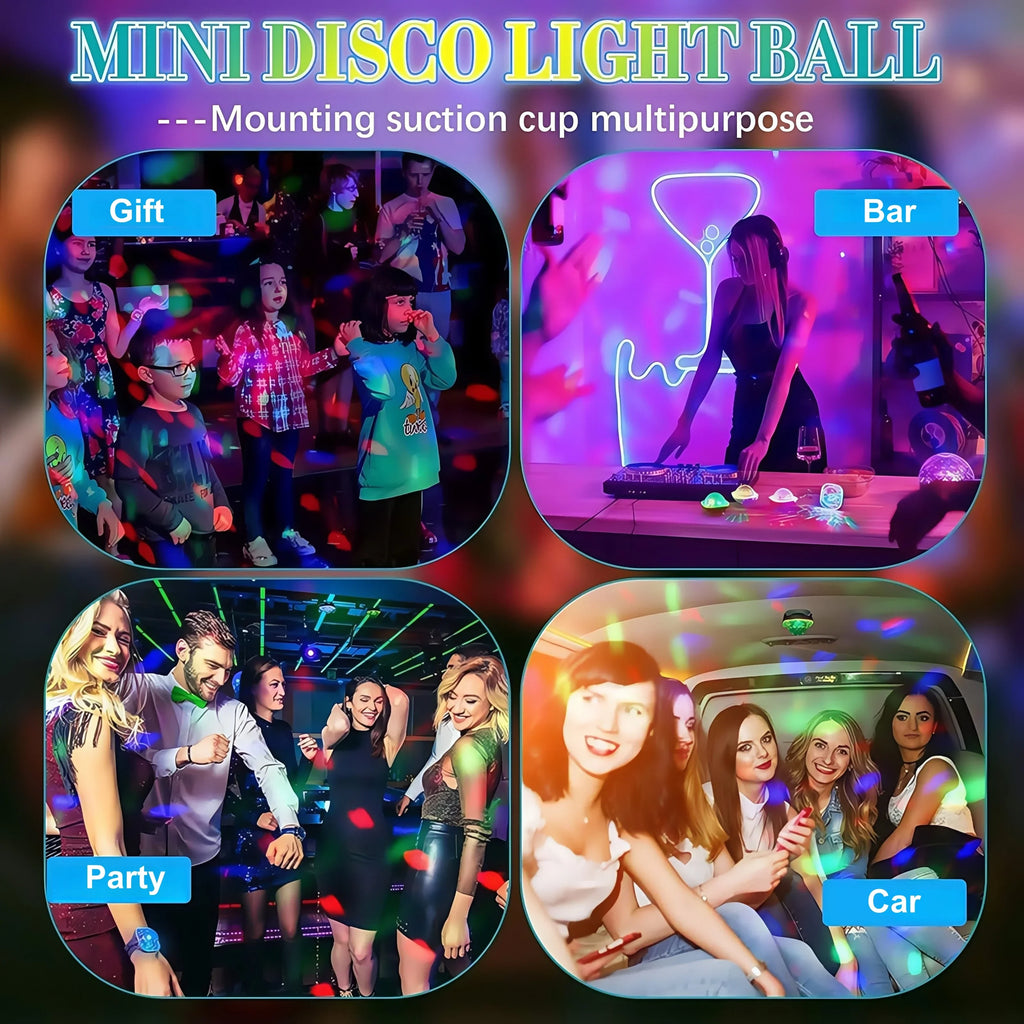 Wearable Wrist Ambient Lamp, Rechargeable Sound-Control Disco Light