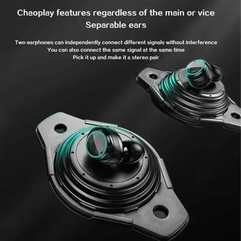 Bluetooth 5.3 Noise-Cancelling Sports Earbuds with Mic