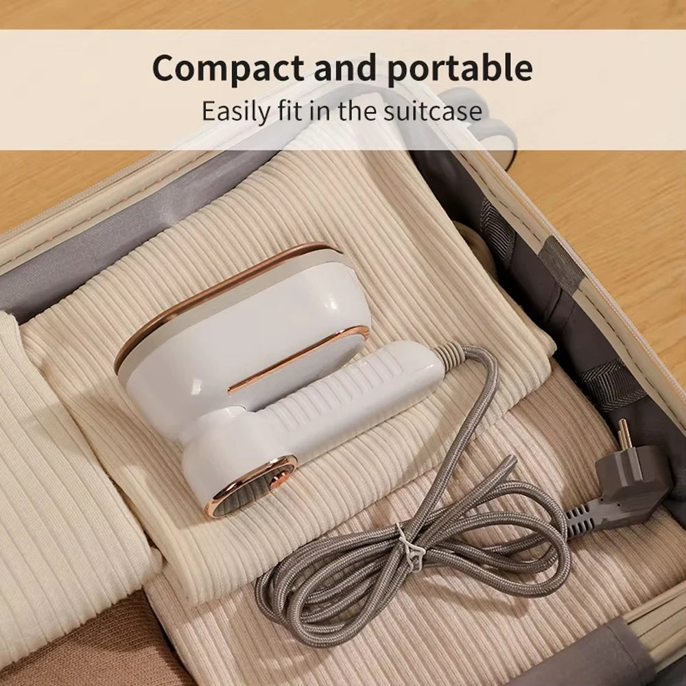 2-in-1 Handheld Garment Steamer and Iron, UK Plug, 200ml Tank, LCD Screen