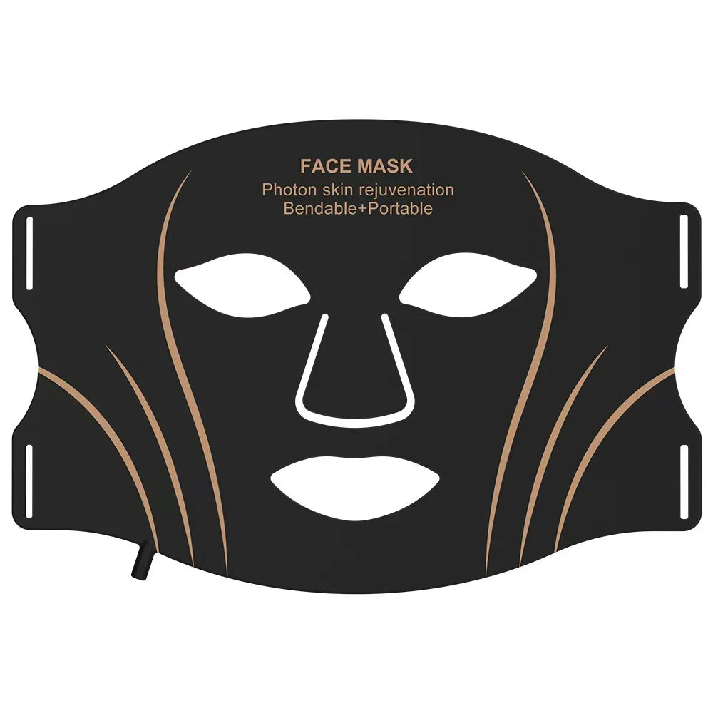 Wireless Portable 7-Colour LED Face and Neck Mask with Red Light Mode