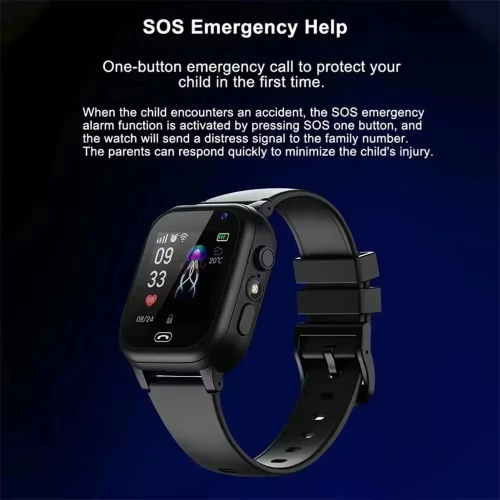 Kids 5G Call Smart Watch with SOS, GPS Location & Camera