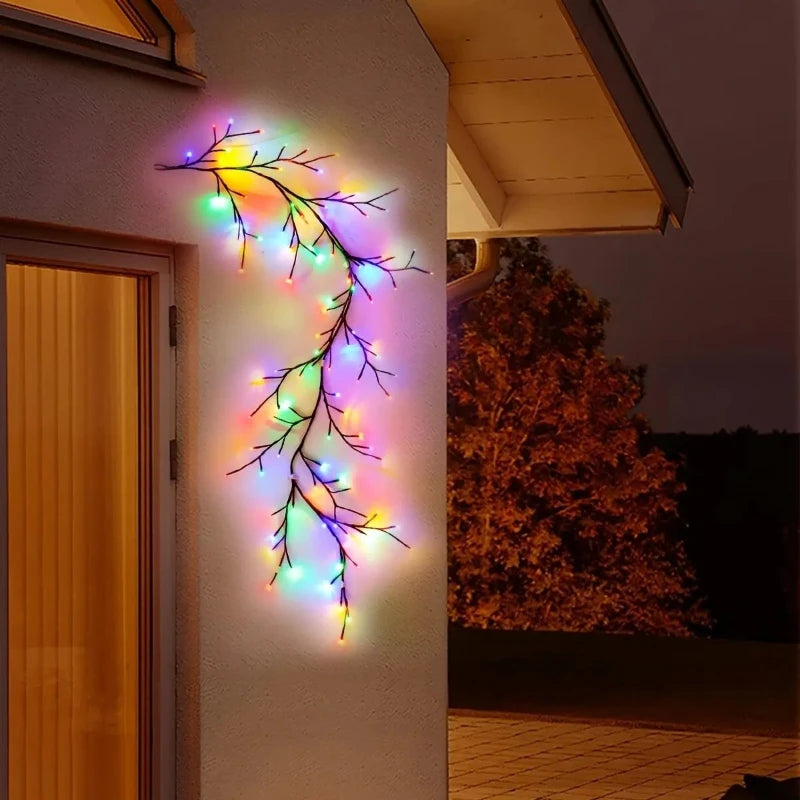 Christmas Willow Vine String Light, 96 LEDs, 8 Modes, Bendable