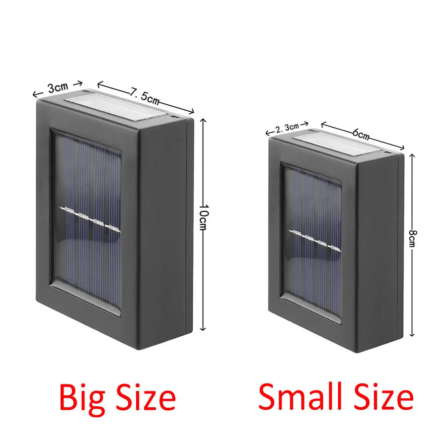 Solar Up and Down Wall Washer Light, Waterproof