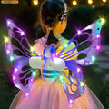 Electric Moving Butterfly Wings with Lights for Kids