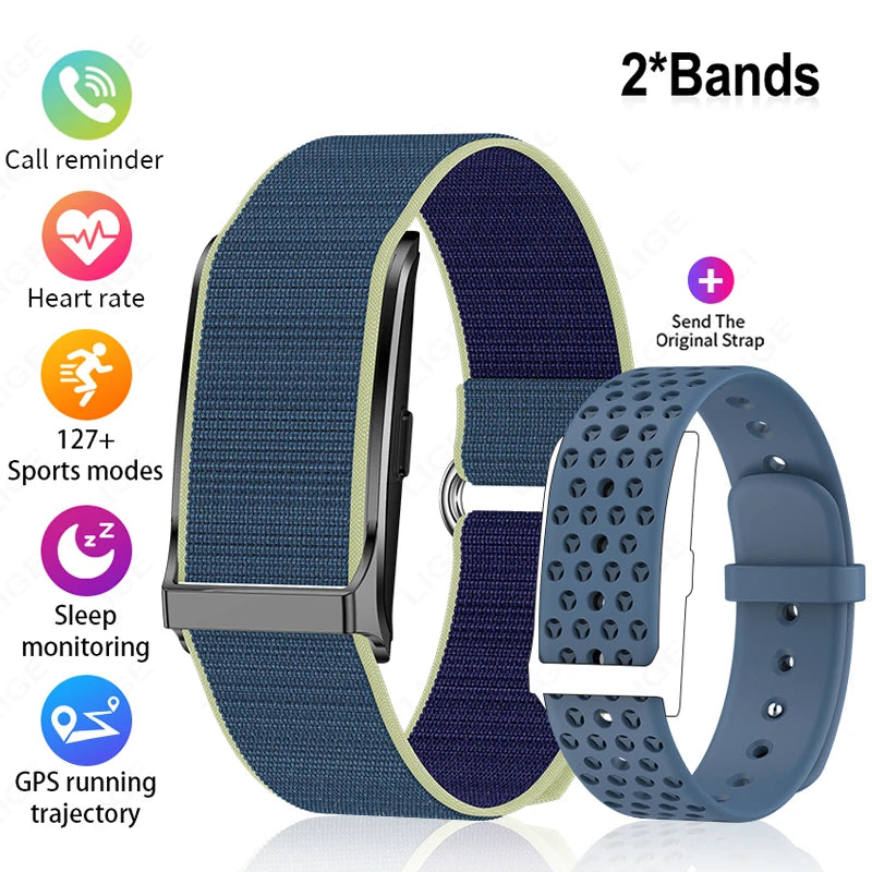 Screenless Sports Smart Watch with Heart Rate Monitor, 1ATM Waterproof