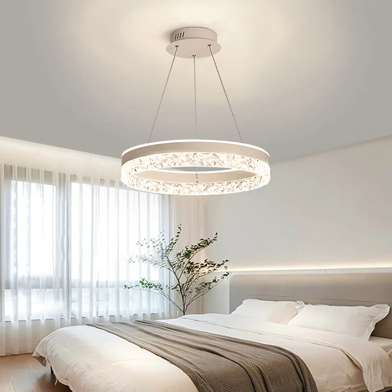 Modern Adjustable LED Ceiling Chandelier, 3-Colour