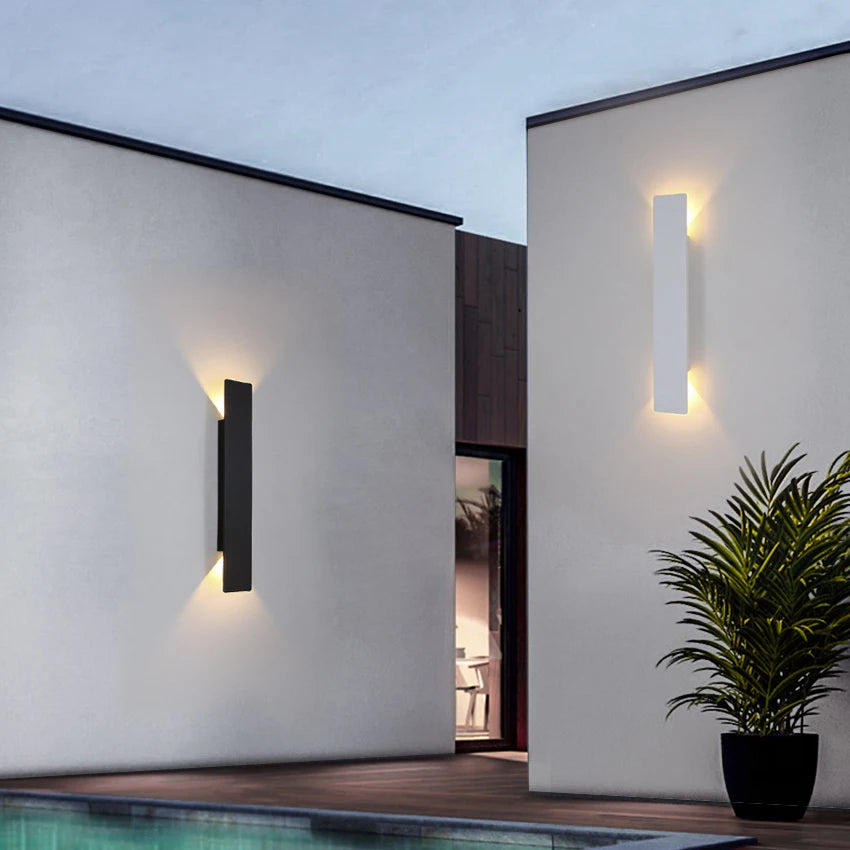 Outdoor LED Up and Down Wall Light, Aluminium, IP65 (20/41/61cm)
