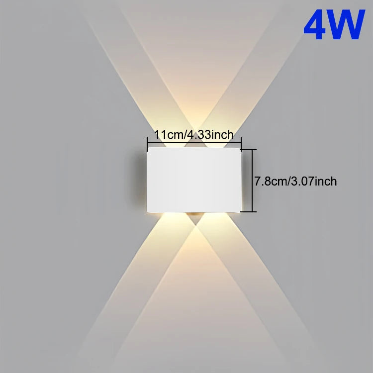 IP65 Waterproof LED Wall Light, Outdoor and Indoor