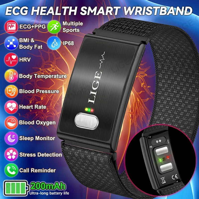 Smart Bracelet with Health Monitor (2026 Edition)