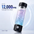 Portable Rechargeable Hydrogen Water Bottle, SPE PEM Ionizer Cup, 12000PPB