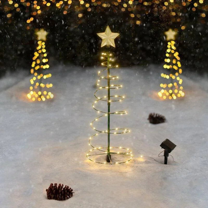 Outdoor Solar LED Christmas Tree String Lights, Waterproof