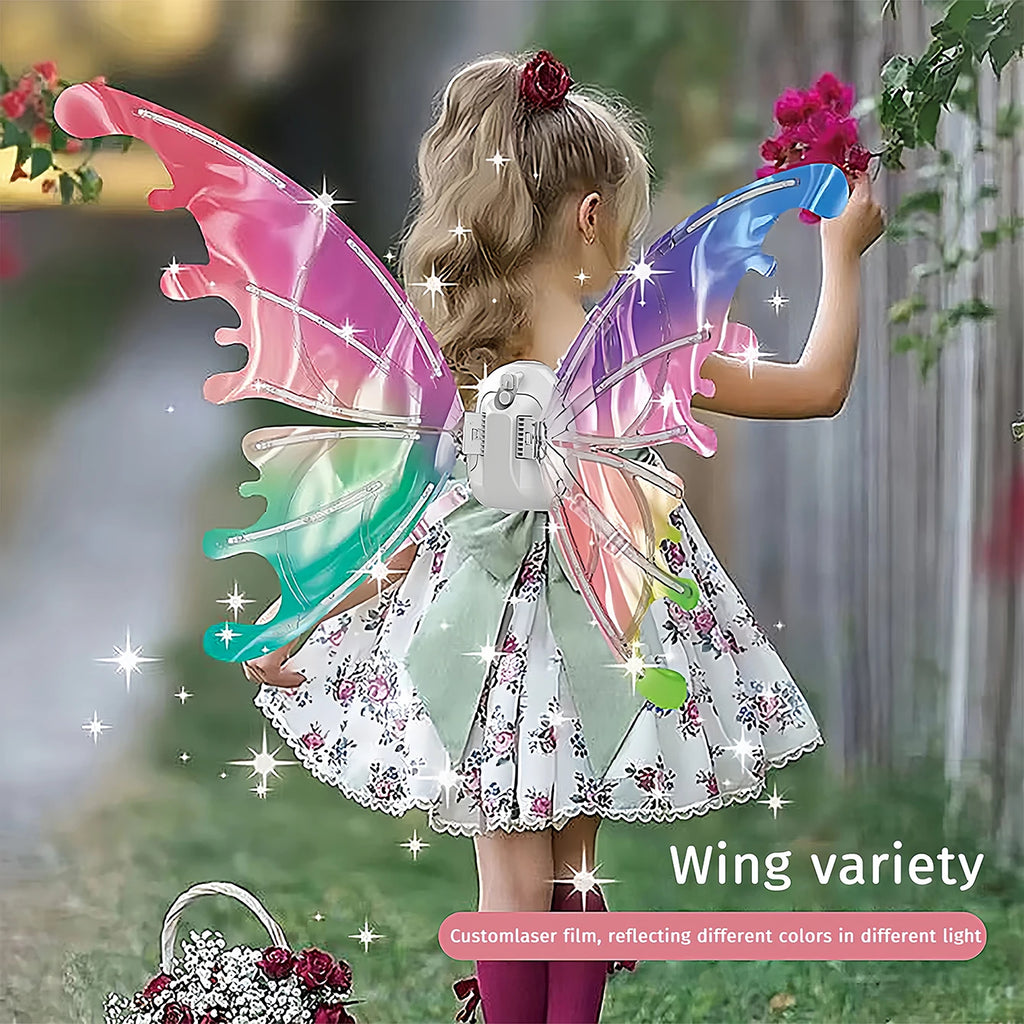 Luminous Electric Butterfly Wings with Music, Fairy Angel Props