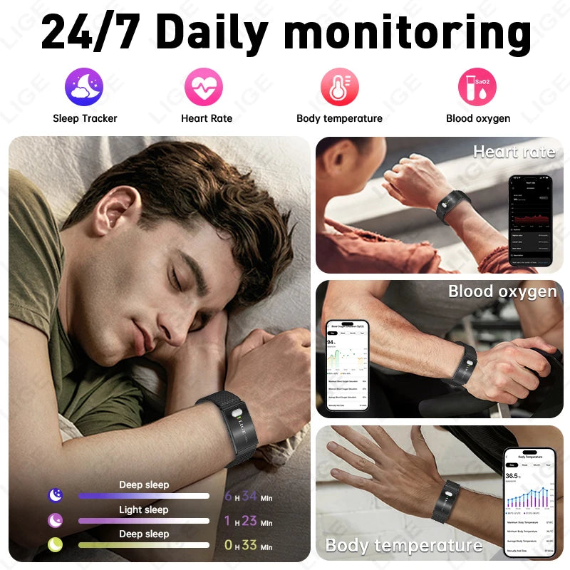 Smart Bracelet with Health Monitor (2026 Edition)