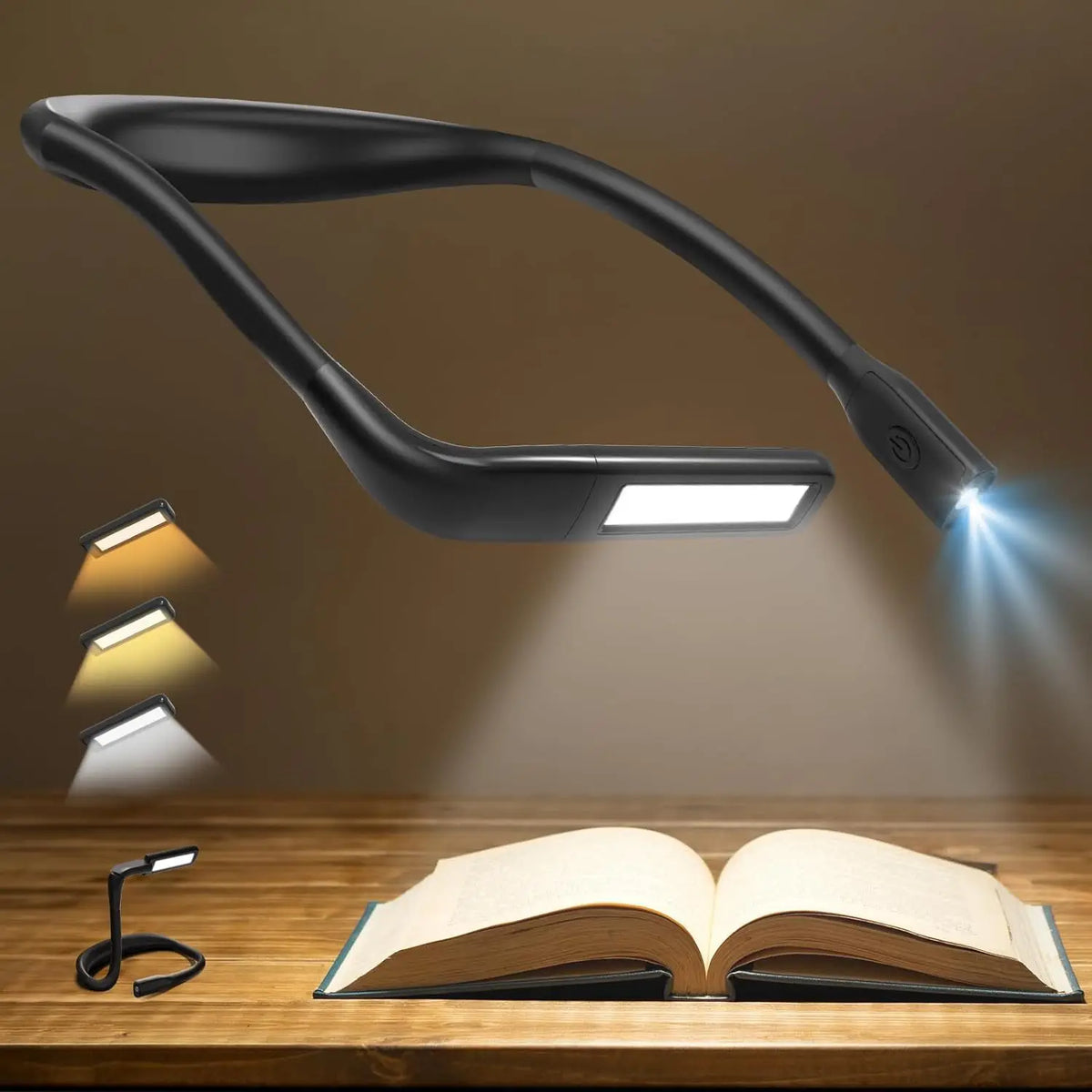LED neck reading light