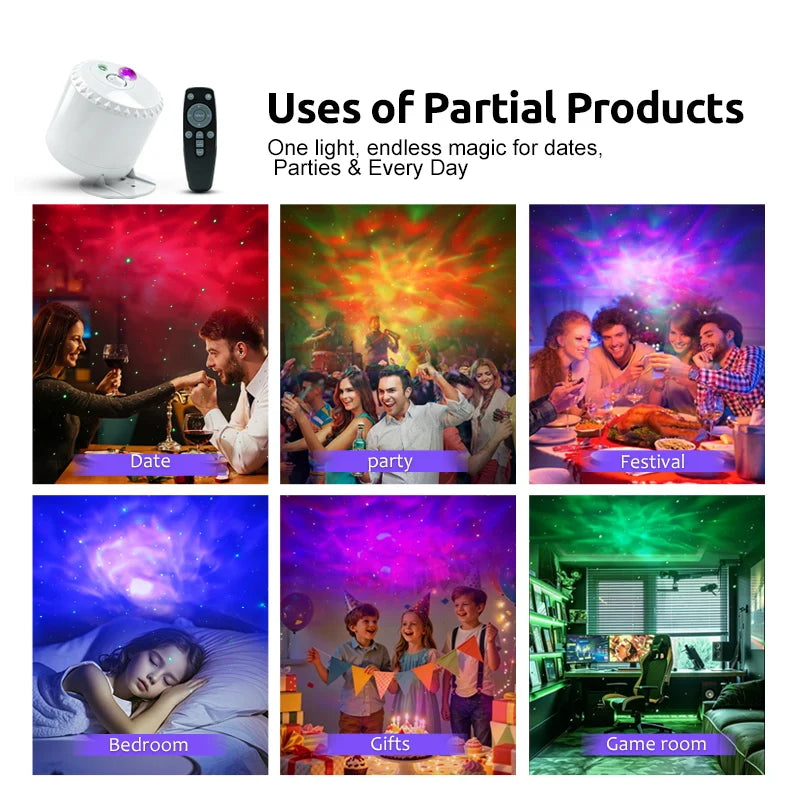 Portable USB Galaxy Starry Sky Projector, Nebula Night Light
