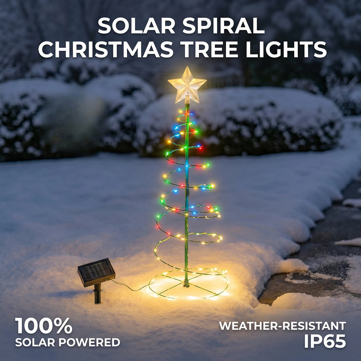 Solar LED Christmas tree string lights