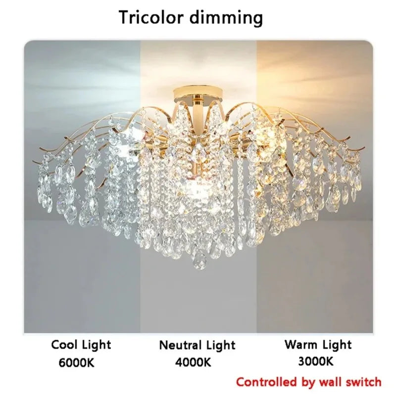 Modern Luxury LED Crystal Ceiling Chandelier