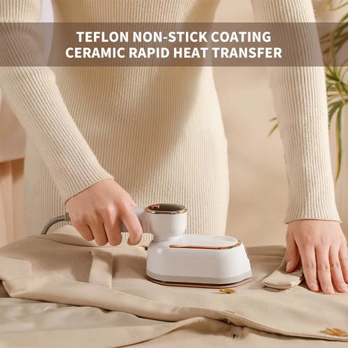 2-in-1 Handheld Garment Steamer and Iron, UK Plug, 200ml Tank, LCD Screen