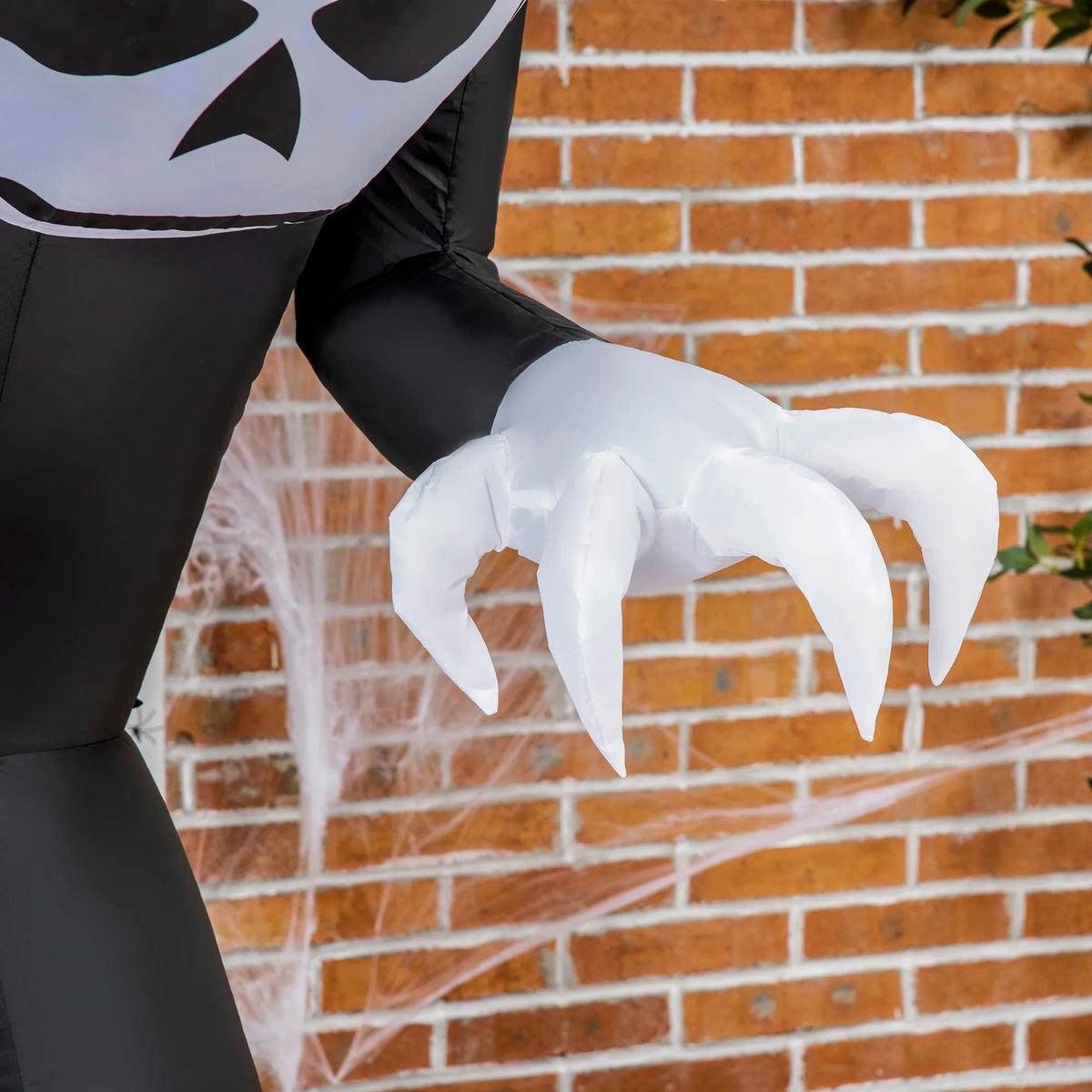 7ft Inflatable Halloween Ghost with Horns, Lighted, Outdoor