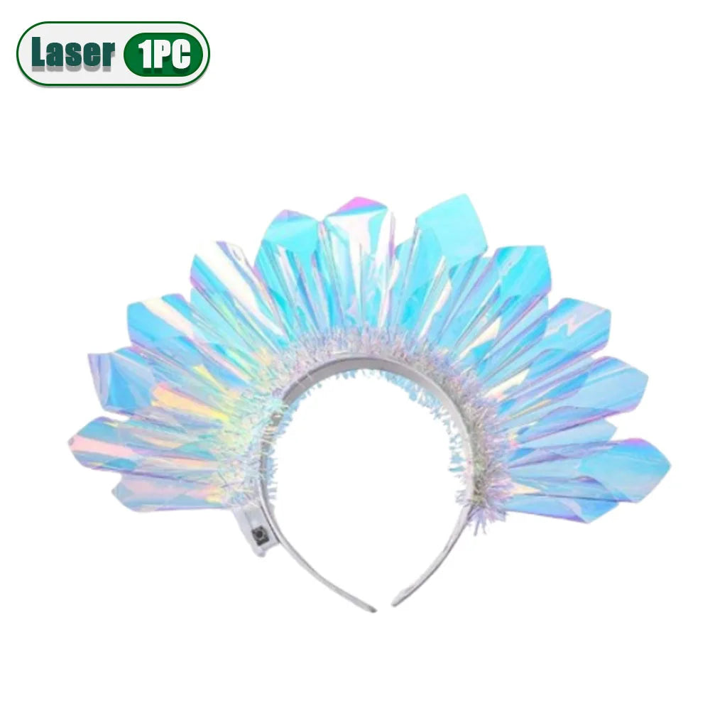 Glowing Laser Headband, Light-Up LED Hair Hoop