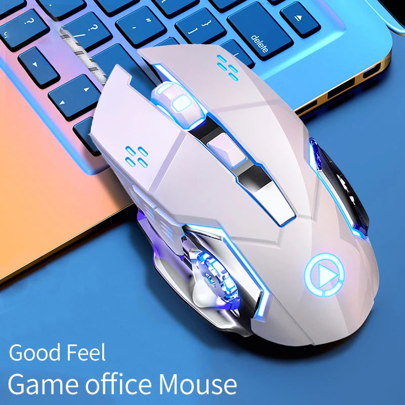 Wired Backlit Keyboard and Mouse Combo, USB, Ergonomic