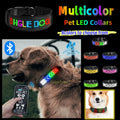 Programmable LED Display Dog Collar, Scrolling Text and Animations, Rechargeable