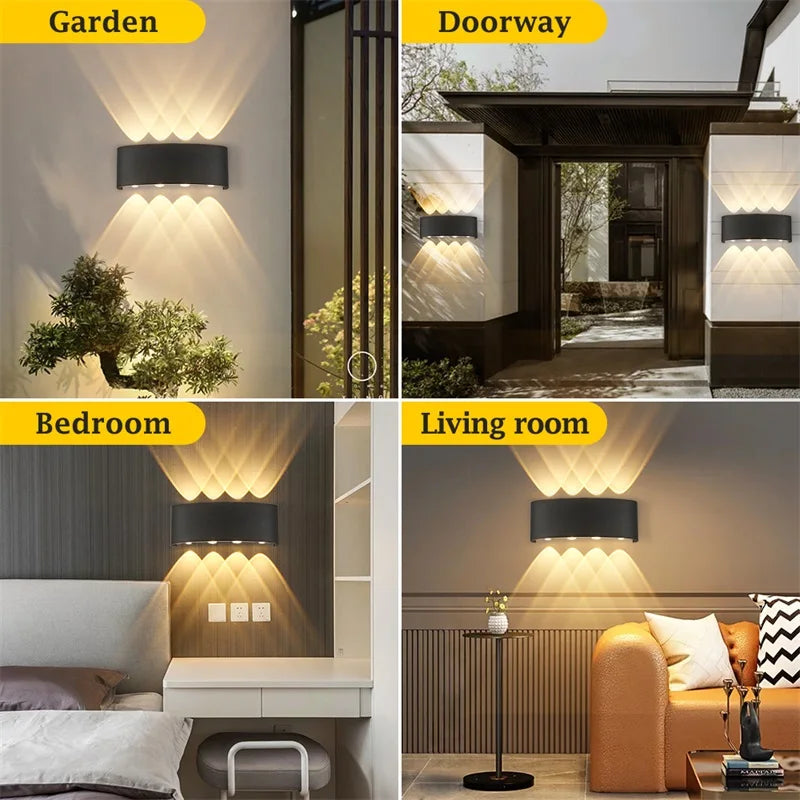 Waterproof 8W LED Wall Lamp, Indoor and Outdoor
