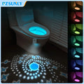 Motion sensor toilet night light