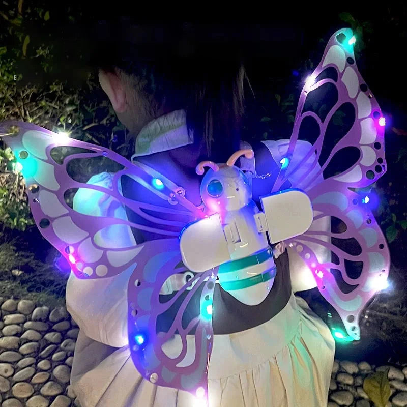 Electric Moving Butterfly Wings with Lights for Kids