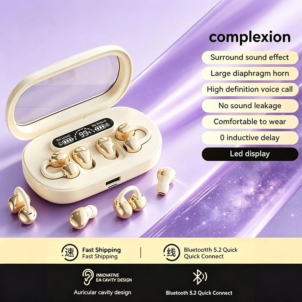 2-in-1 Earclip Sports Bluetooth Earphones with Noise Reduction (2026)