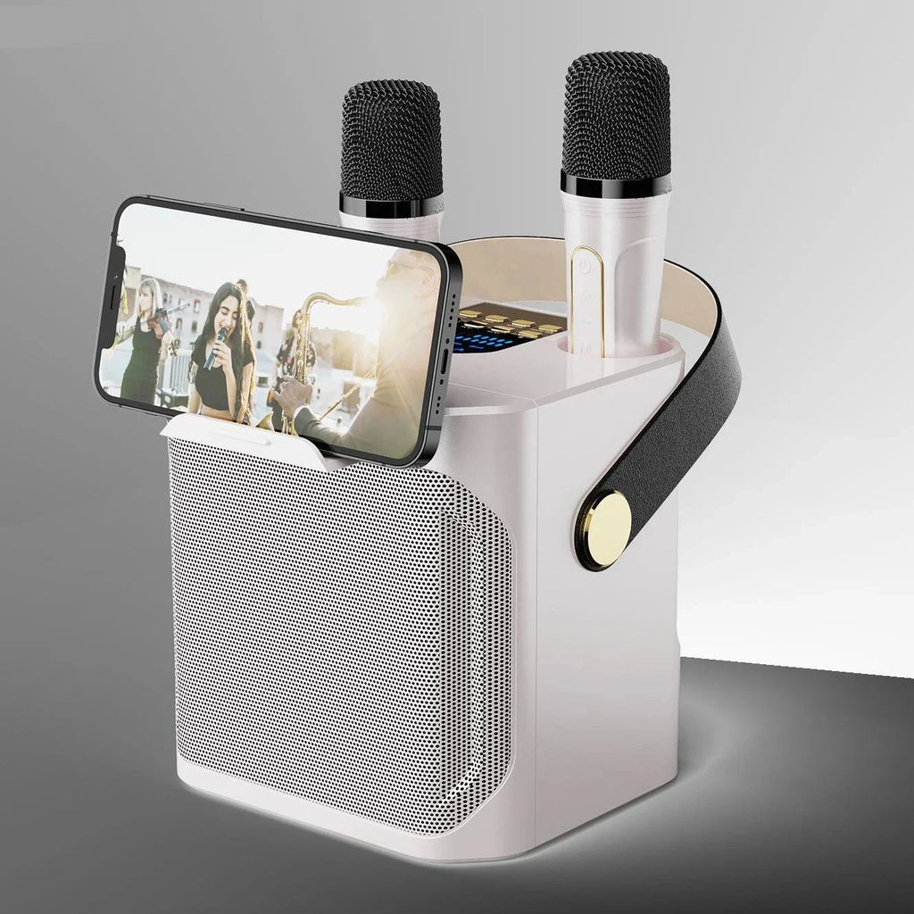 Portable Karaoke Bluetooth Speaker with Subwoofer and Microphone