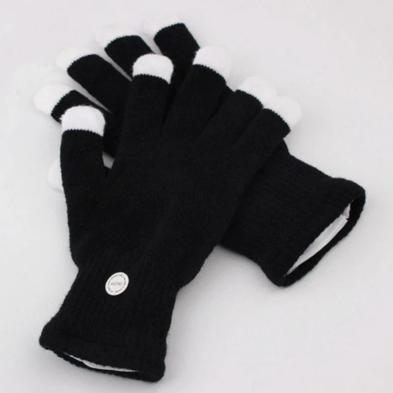 LED Light-Up Finger Gloves for Parties and Cosplay