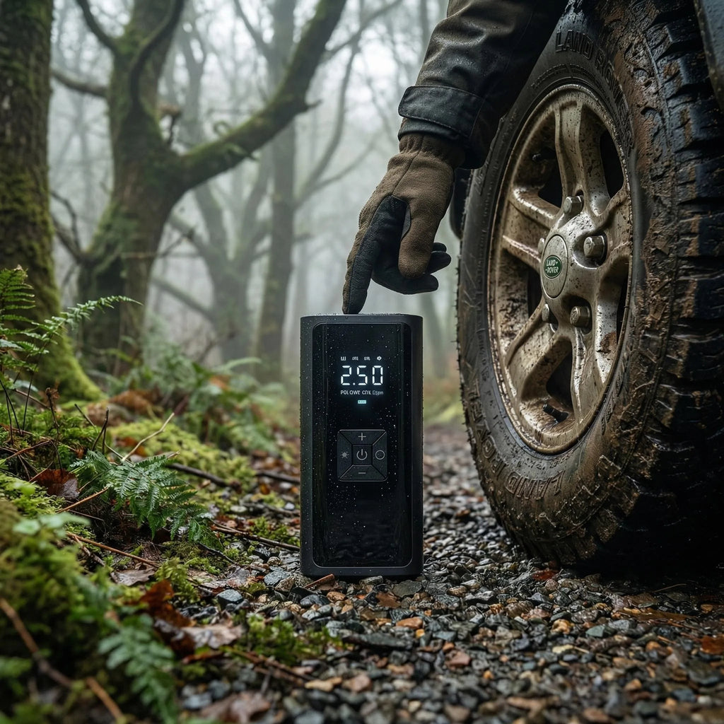 12V 150PSI Portable Tyre Inflator with Digital Gauge, Auto Inflation and LED Light