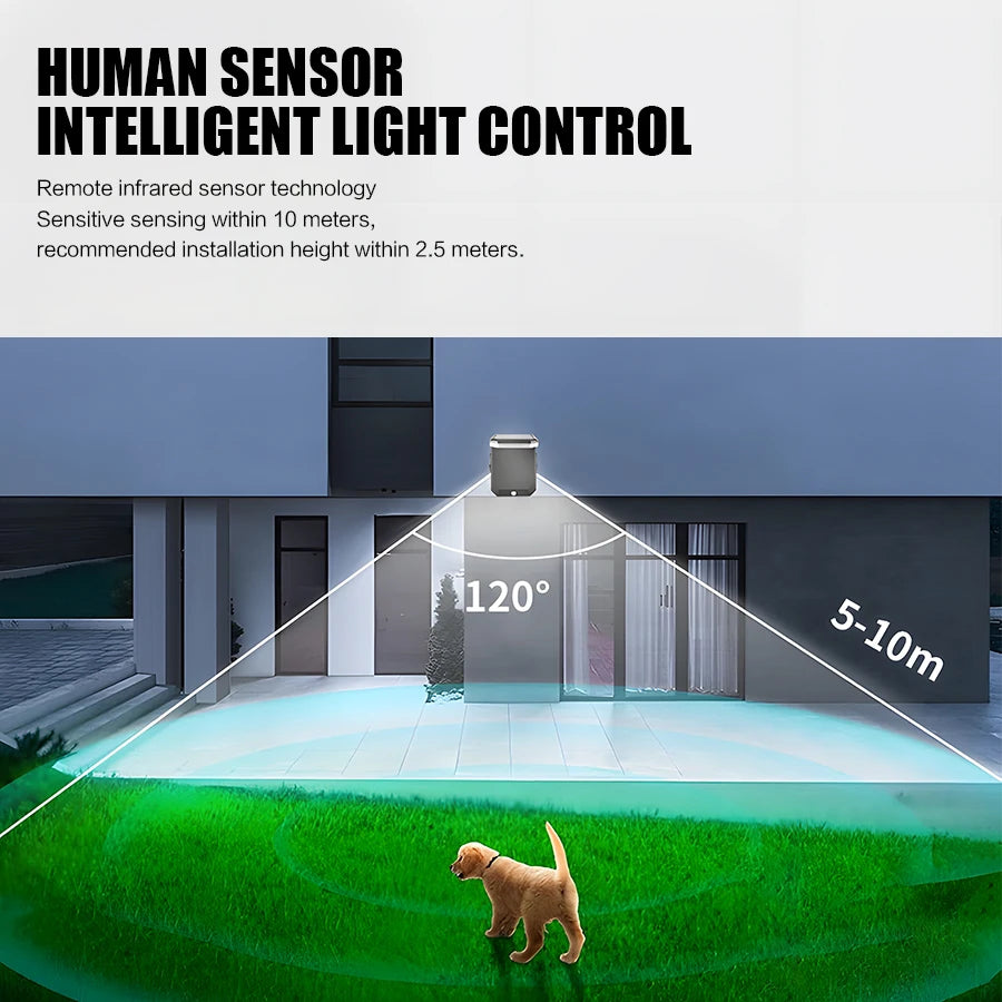 Solar Folding Wall Light with Motion Sensor, IP65