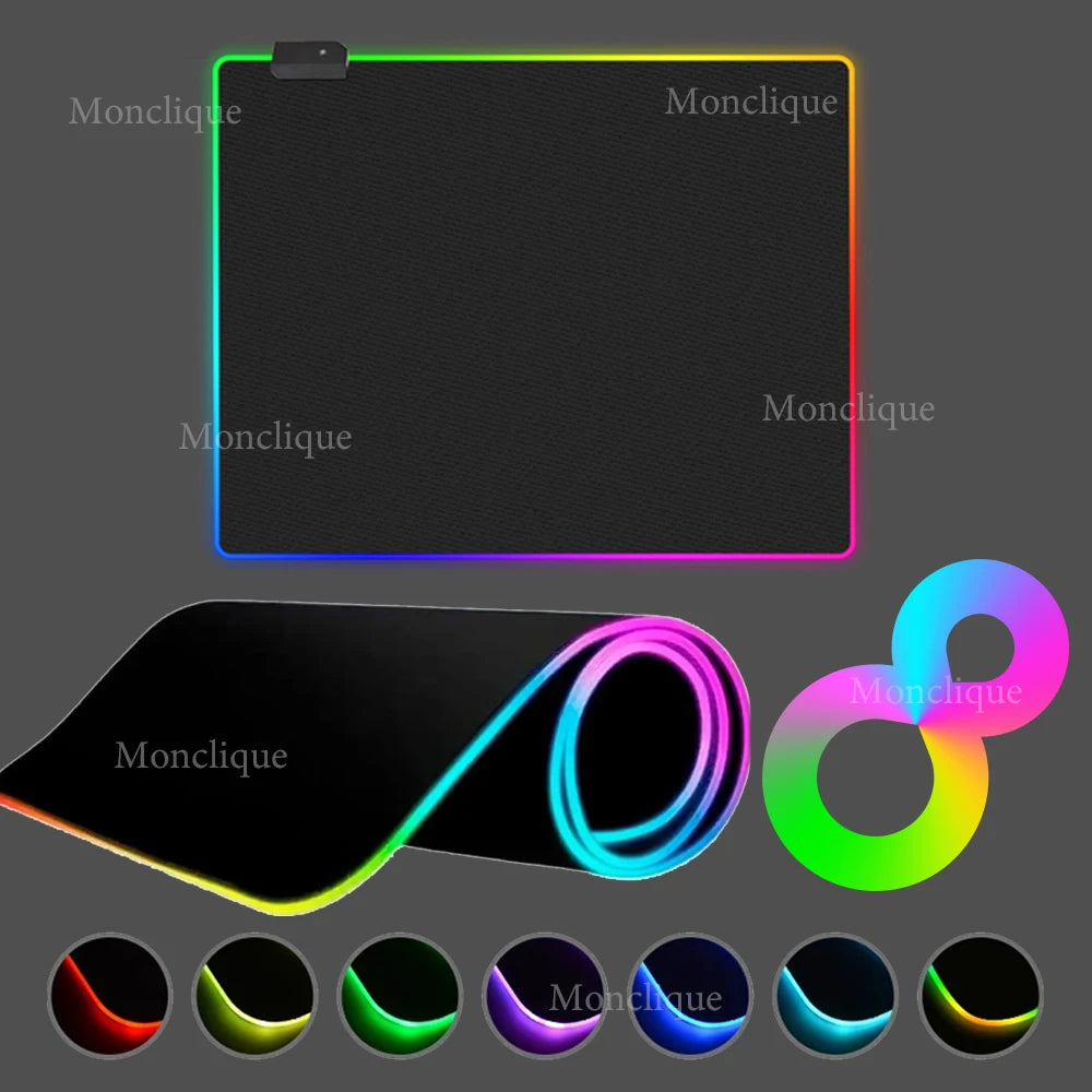 LED light desk mat