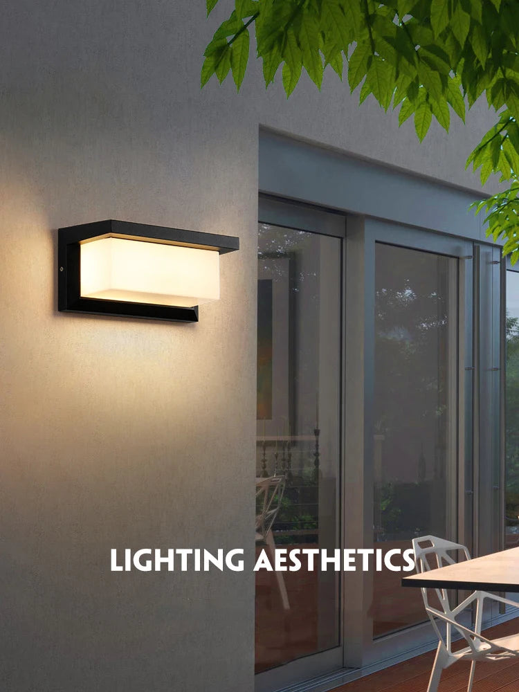 Outdoor Wall Lamp with Motion Sensor, 220V, IP65 Waterproof