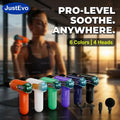 Portable Massage Gun, 9 Speeds and 4 Heads, LCD Screen, Type-C Rechargeable