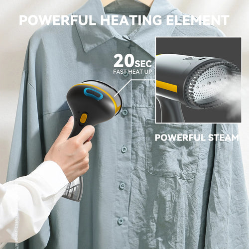 1500W Handheld Steam Iron, 30-Second Preheat, 300ml Garment Steamer