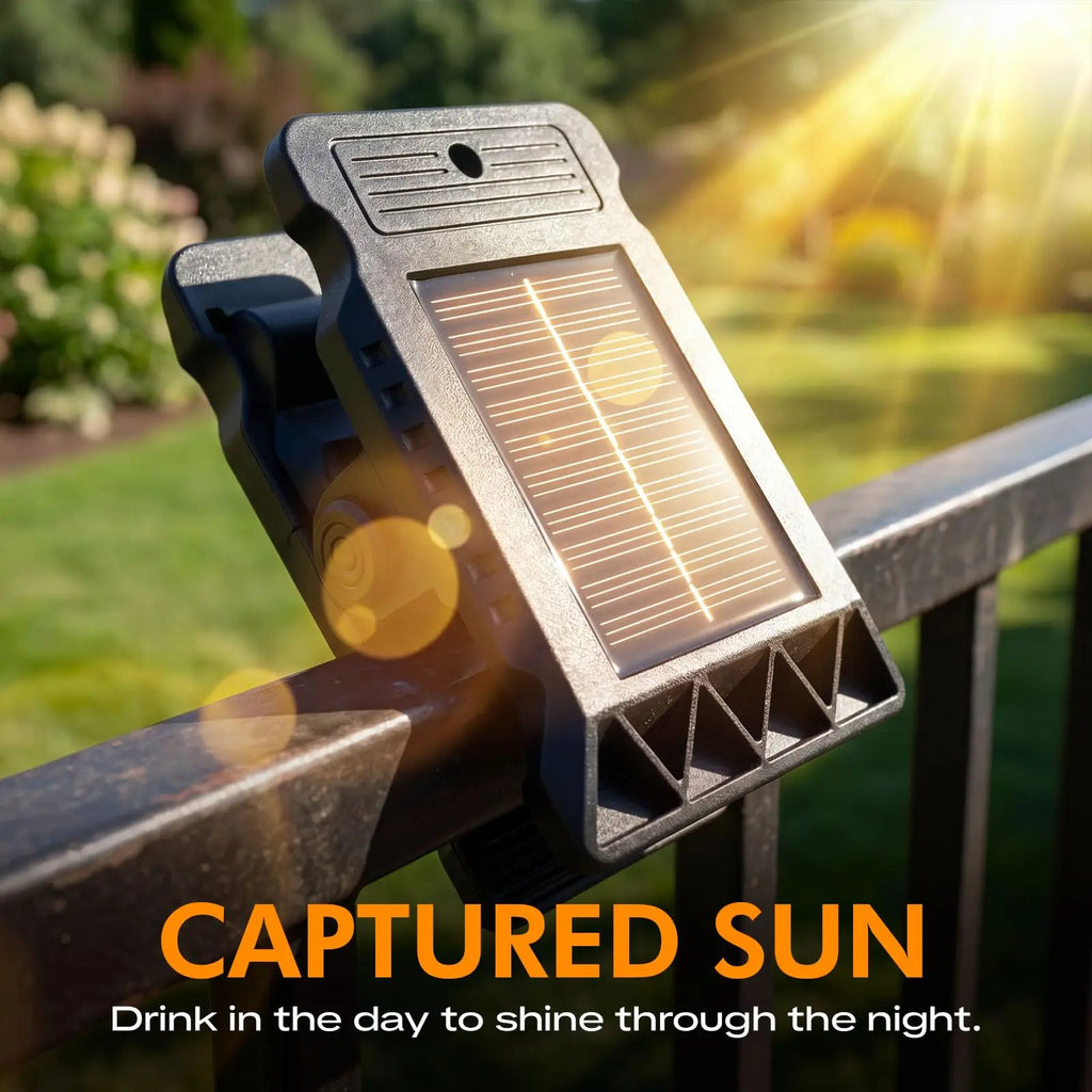 Solar Motion Sensor Clip-On Security Light, Waterproof