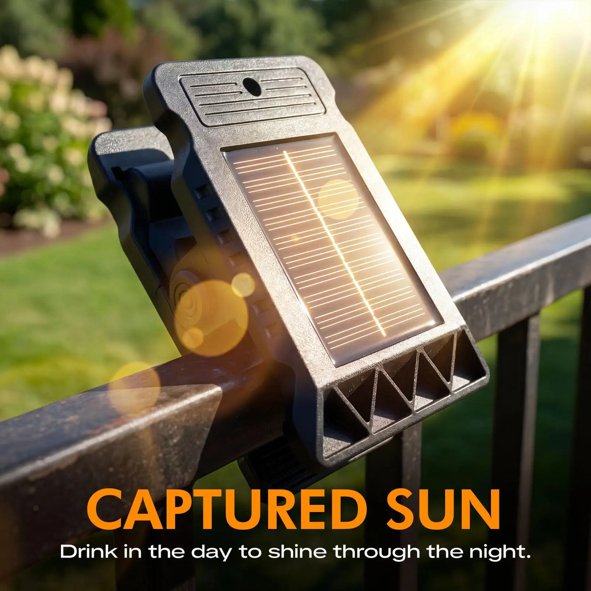Solar Motion Sensor Clip-On Security Light, Waterproof