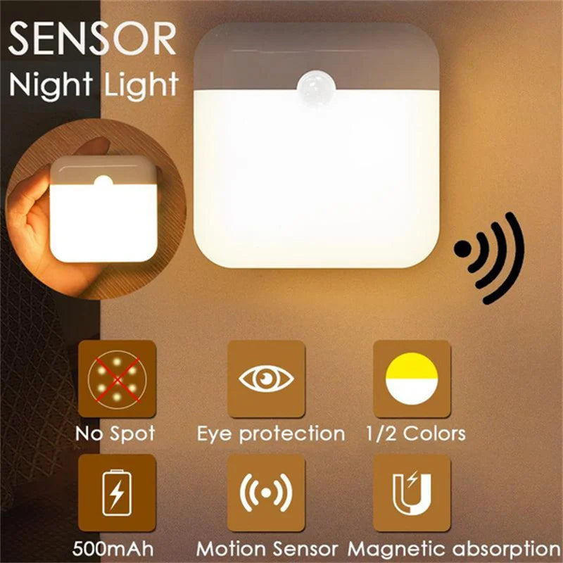 USB rechargeable motion sensor night light