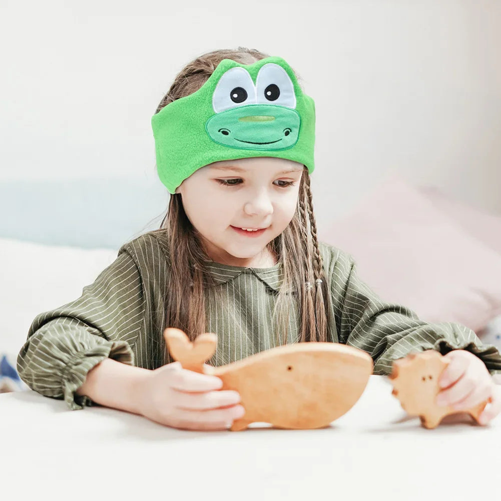 Kids Bluetooth 5.0 Sleep Mask Headphones, Soft Headband