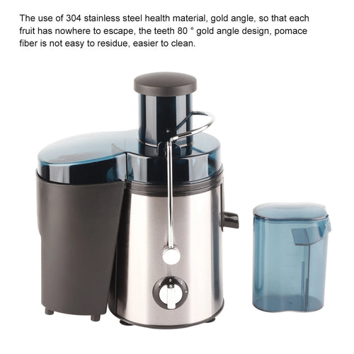 1000W Stainless Steel Juicer Machine, Dual Speed with Overheat Protection